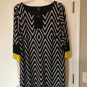 Black chevron dress